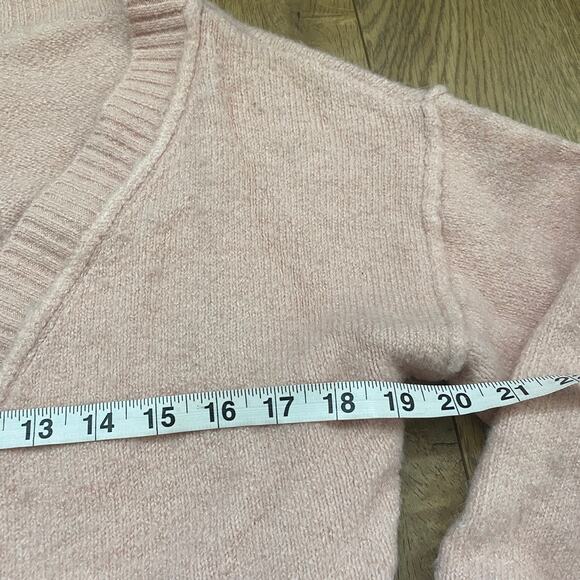 TopShop Cardigan Pink 4- Cozy Neutral Basic Grandmacore - Picture 4 of 5